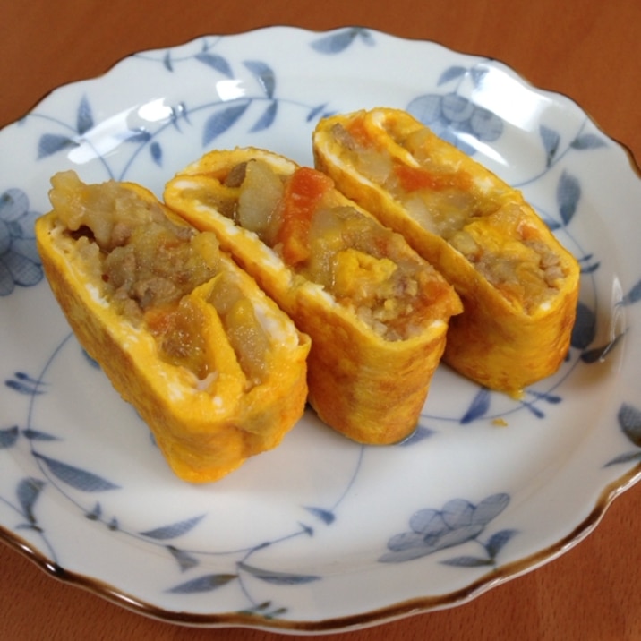 肉じゃがリメイク 玉子焼き レシピ 作り方 By ちーたまちー 楽天レシピ